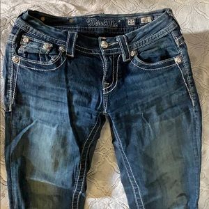 Blue wash miss me jeans